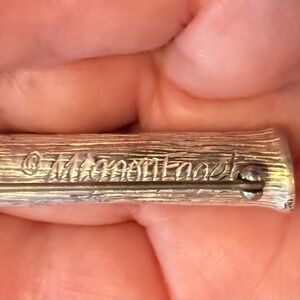 Sterling Silver Mignon Faget “Portafiori Rosa” Posey Pin Brooch "Tussie Mussie"